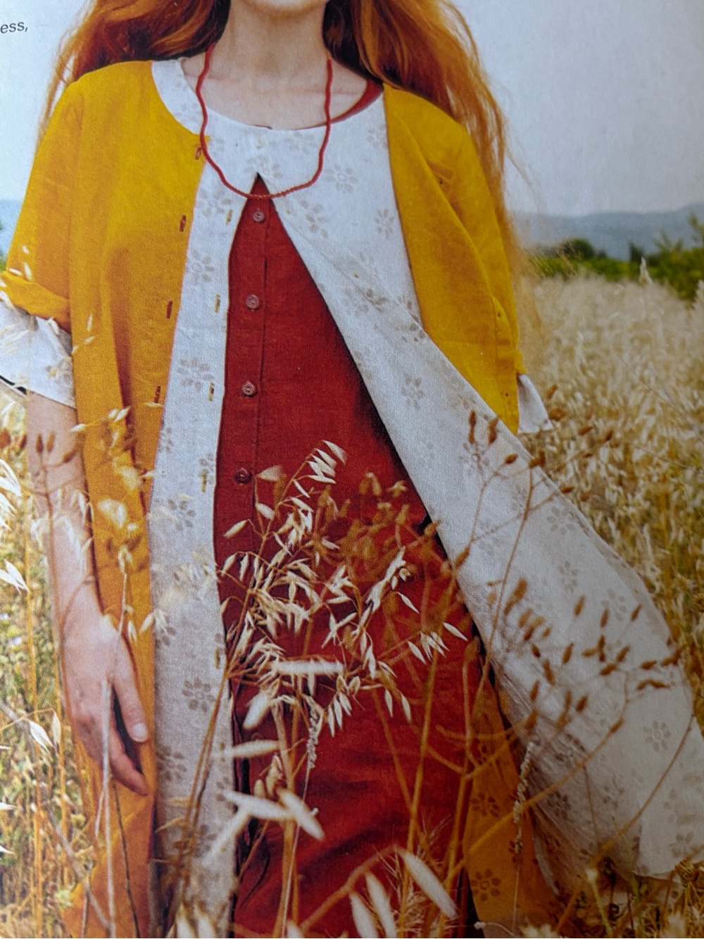 Gudrun Sjoden Ester Dress, Gold Ochre, Size Medium